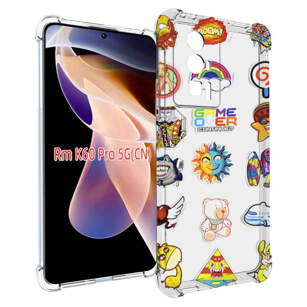 

Чехол MyPads Стикеры для Xiaomi Redmi K60 Pro, Прозрачный, Tocco
