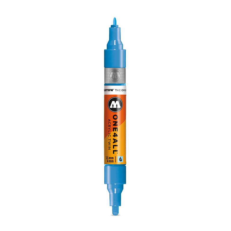 

Маркер Molotow Acrylic-Twin 227HS-CO #227 metallic silver, Серый, One4all 227411HS