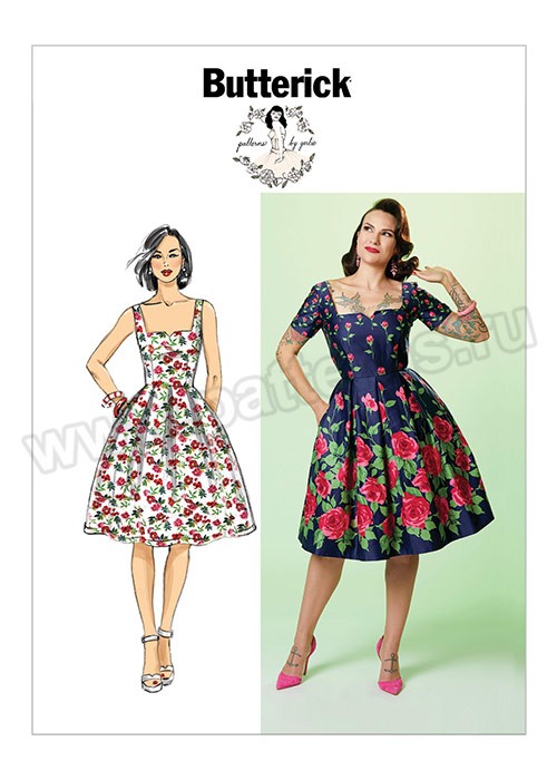 

Выкройка Butterick №6556 — Платье