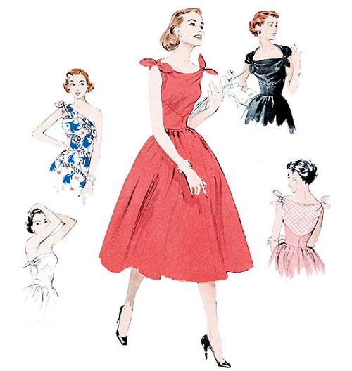 

Выкройка Butterick №5708 — Ретро 1953: Праздничное платье