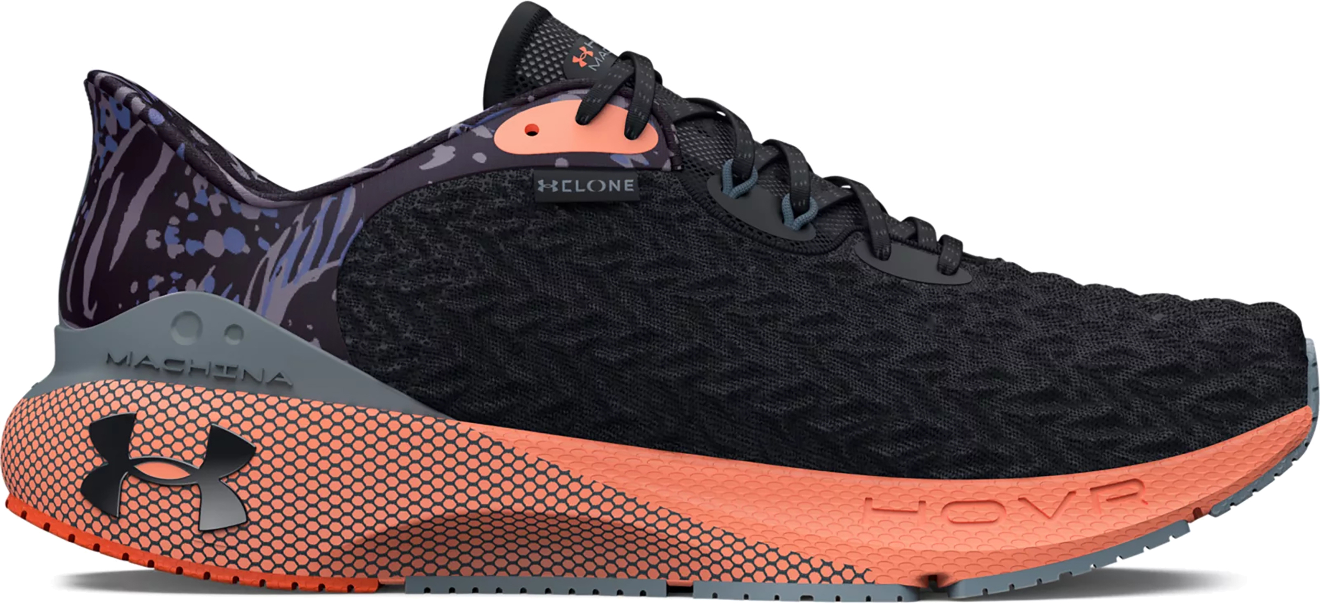 

Кроссовки мужские Under Armour Hovr Machina 3 Clone Rla черные 7.5 US, Черный, Hovr Machina 3 Clone Rla