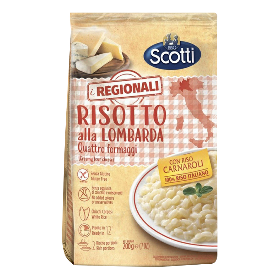 

Рис Riso Scotti Risotto alla Lombarda Четыре сыра 200 г