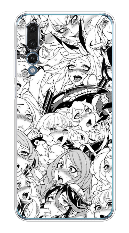

Чехол на Huawei P20 Pro "Ахегао манга тян", Черный;белый;серый, 65050-1