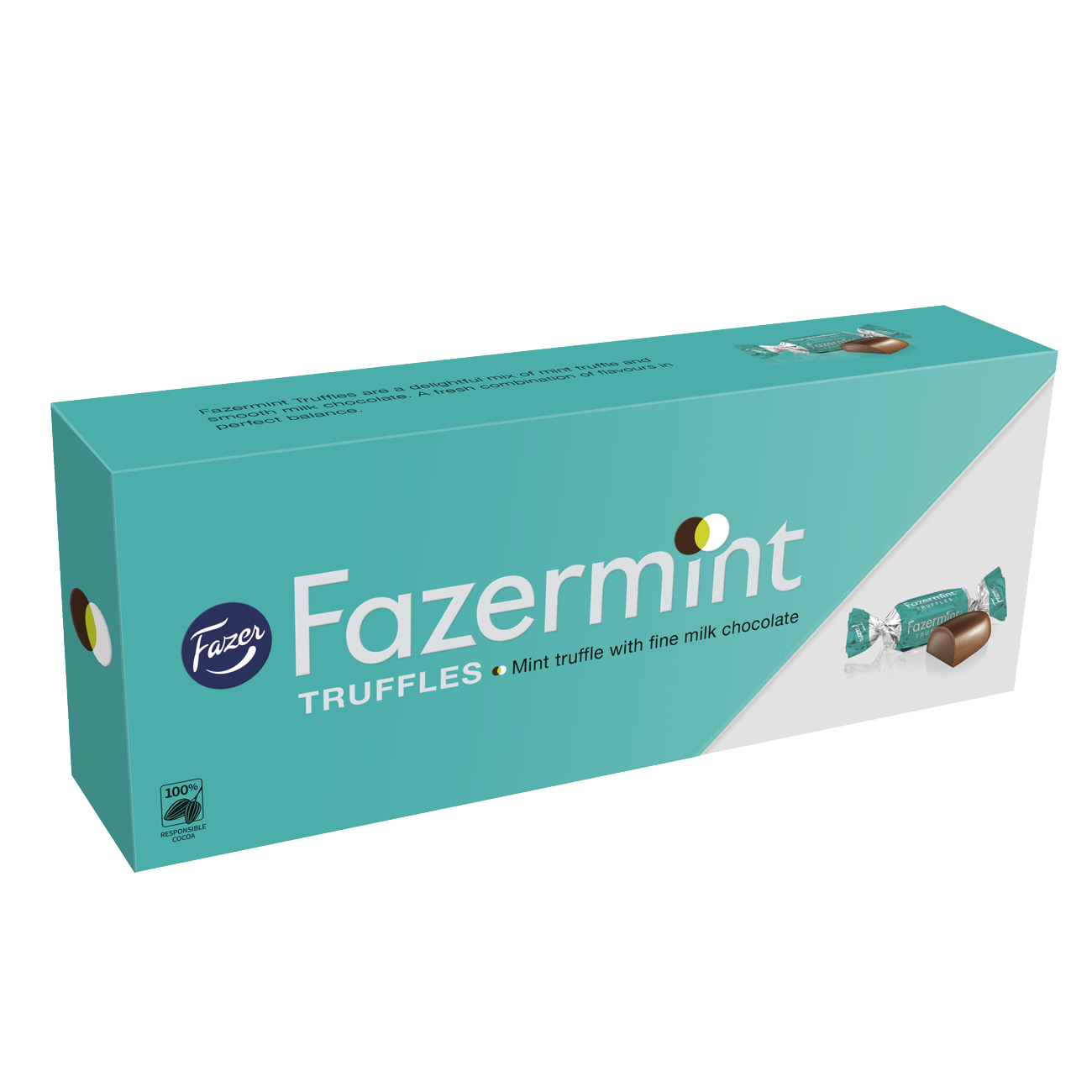 

Шоколадные конфеты FAZERMINT из молочного шоколада с начинкой из мятного трюфеля 270г