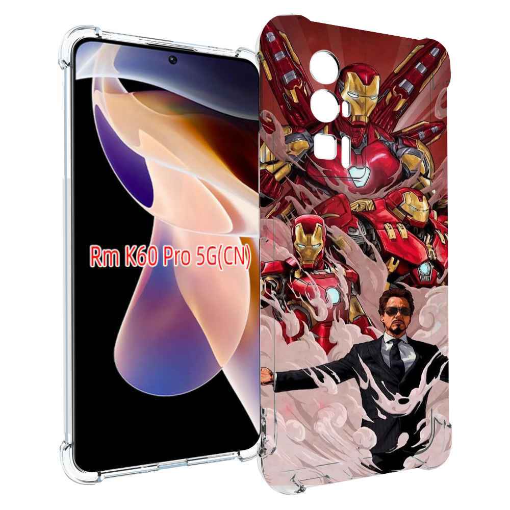 

Чехол MyPads Тони-Старк-и-костюмы для Xiaomi Redmi K60 Pro, Прозрачный, Tocco