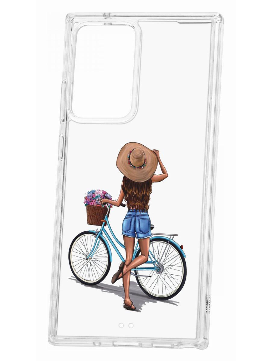 Чехол на Samsung Galaxy Note 20 Ultra Kruche Print Велосипедная прогулка противоударный
