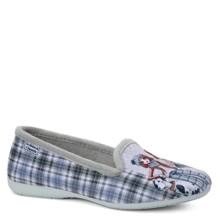 

Тапочки женские La Maison De L'espadrille 6156 серые 36 EU, Серый, 6156