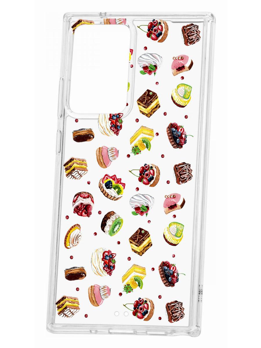 Чехол на Samsung Galaxy Note 20 Ultra с принтом Kruche Print Cake,противоударный бампер