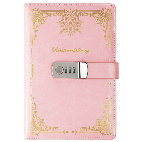 

Блокнот с кодовым замком L'école розовый Password Diary, Password Diary