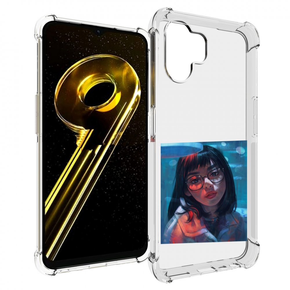 

Чехол бампер MyPads девушка-под-красным-светом для Realme 10 5G ..., Прозрачный, Tocco