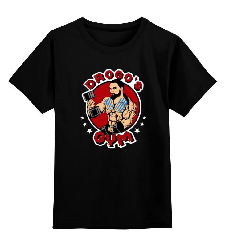 

Футболка детская Printio Drogo's gym цв. черный р. 116, Drogo's gym