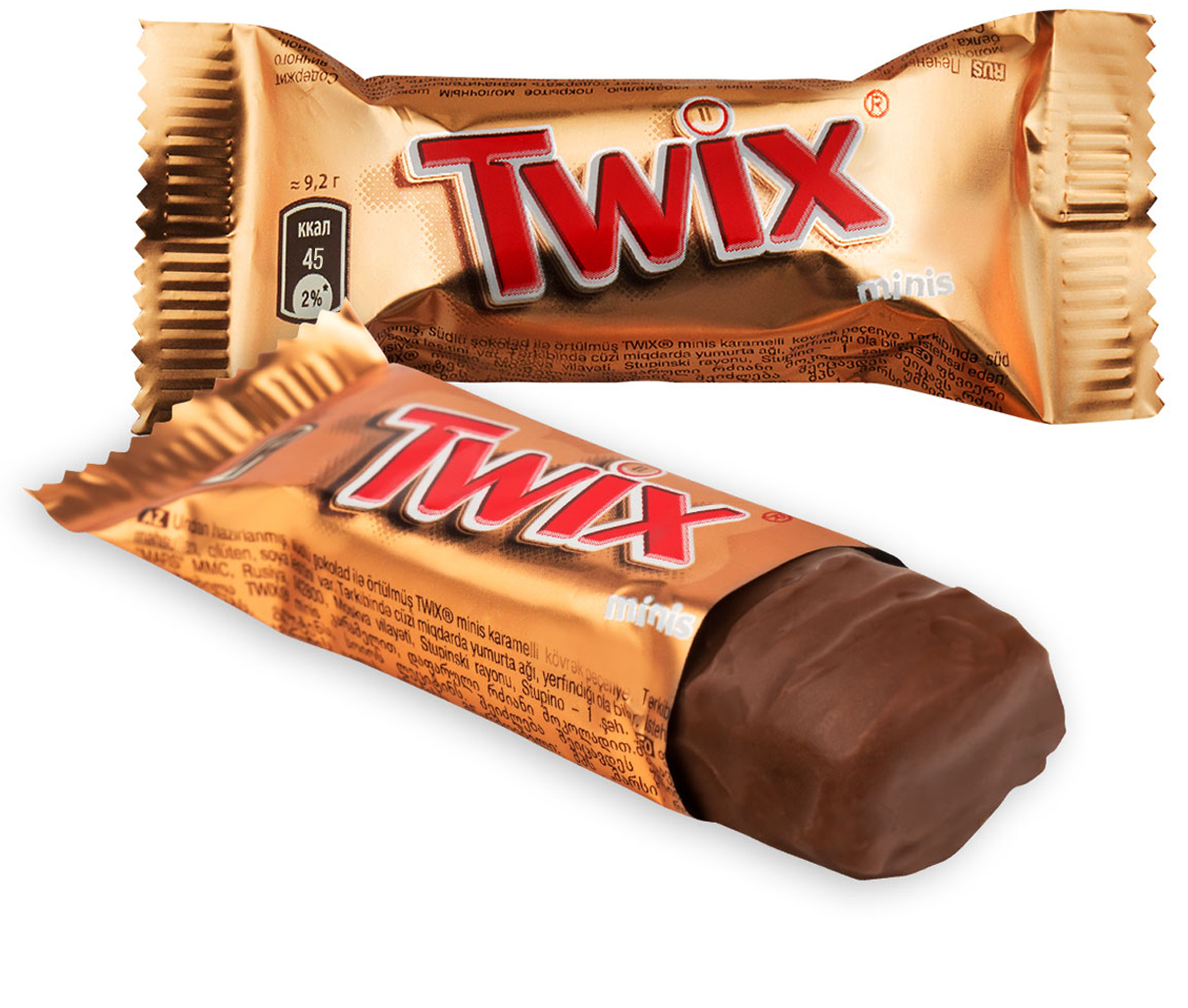 Конфеты шоколадные Twix Minis с карамелью-печеньем