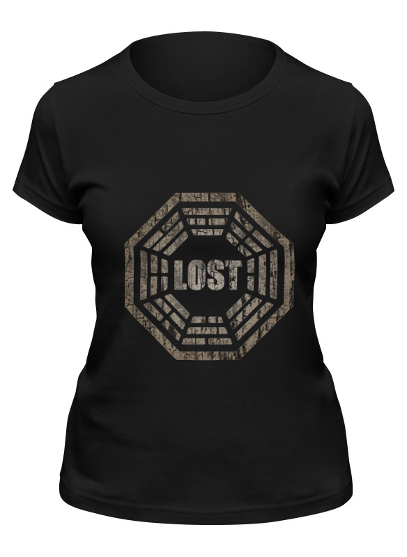 

Футболка женская Printio Lost черная XL, Черный, Lost