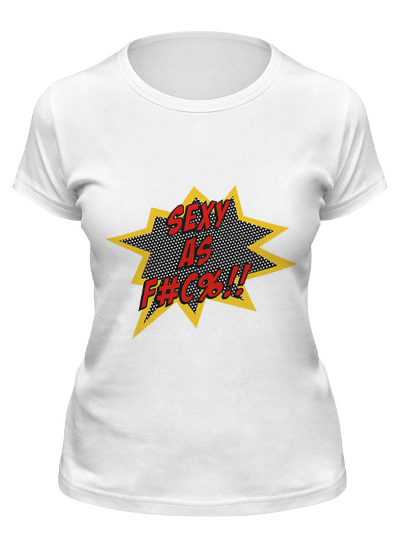 

Футболка женская Printio Sexy as f#c%!! белая XL, Белый, Sexy as f#c%!!