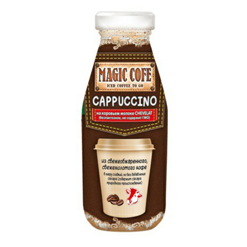 

Кофейный напиток Magic Cofe Capuccino на коровьем безлактозном молоке Chevelat 300 мл