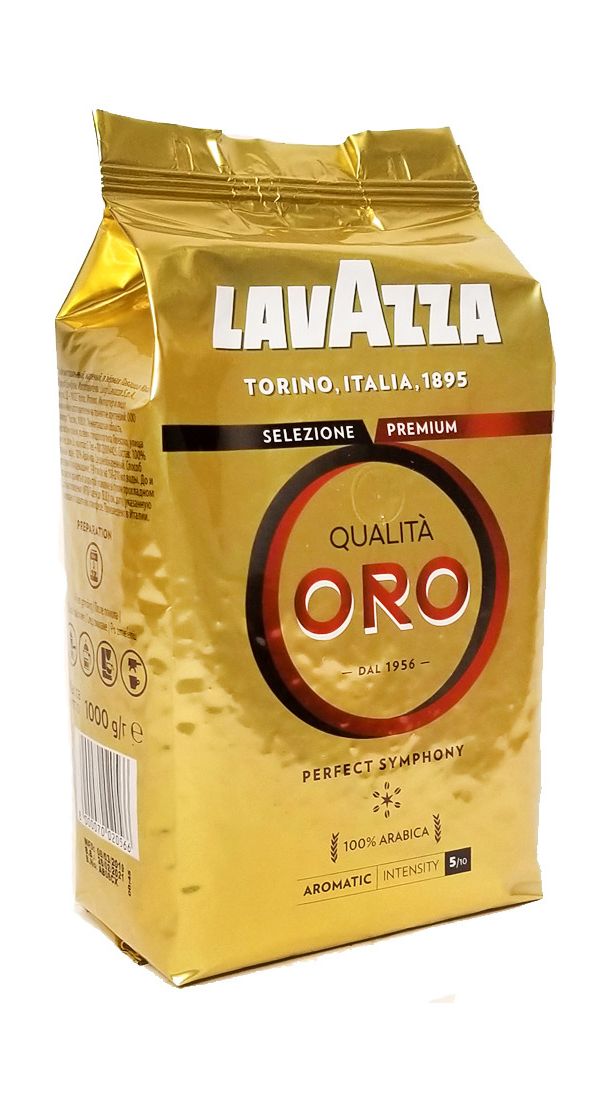 фото Кофе в зернах qualita oro, 1 кг lavazza