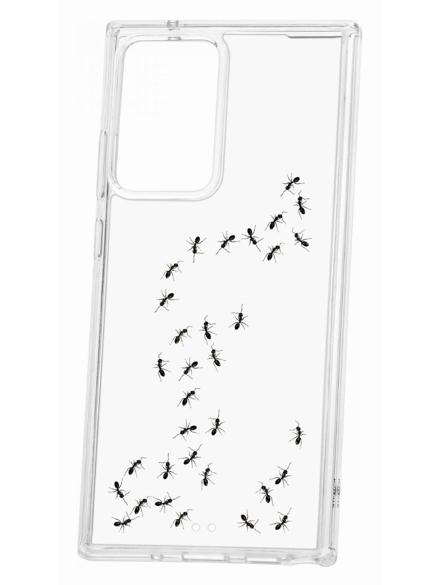 Чехол на Samsung Galaxy Note 20 Ultra с принтом Kruche Print Муравьи,противоударный бампер