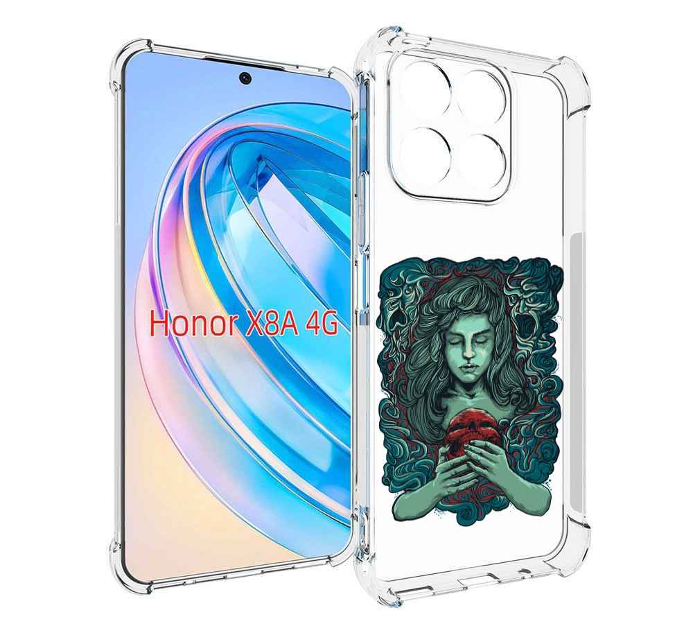 

Чехол MyPads спящая девушка для Honor X8a, Tocco