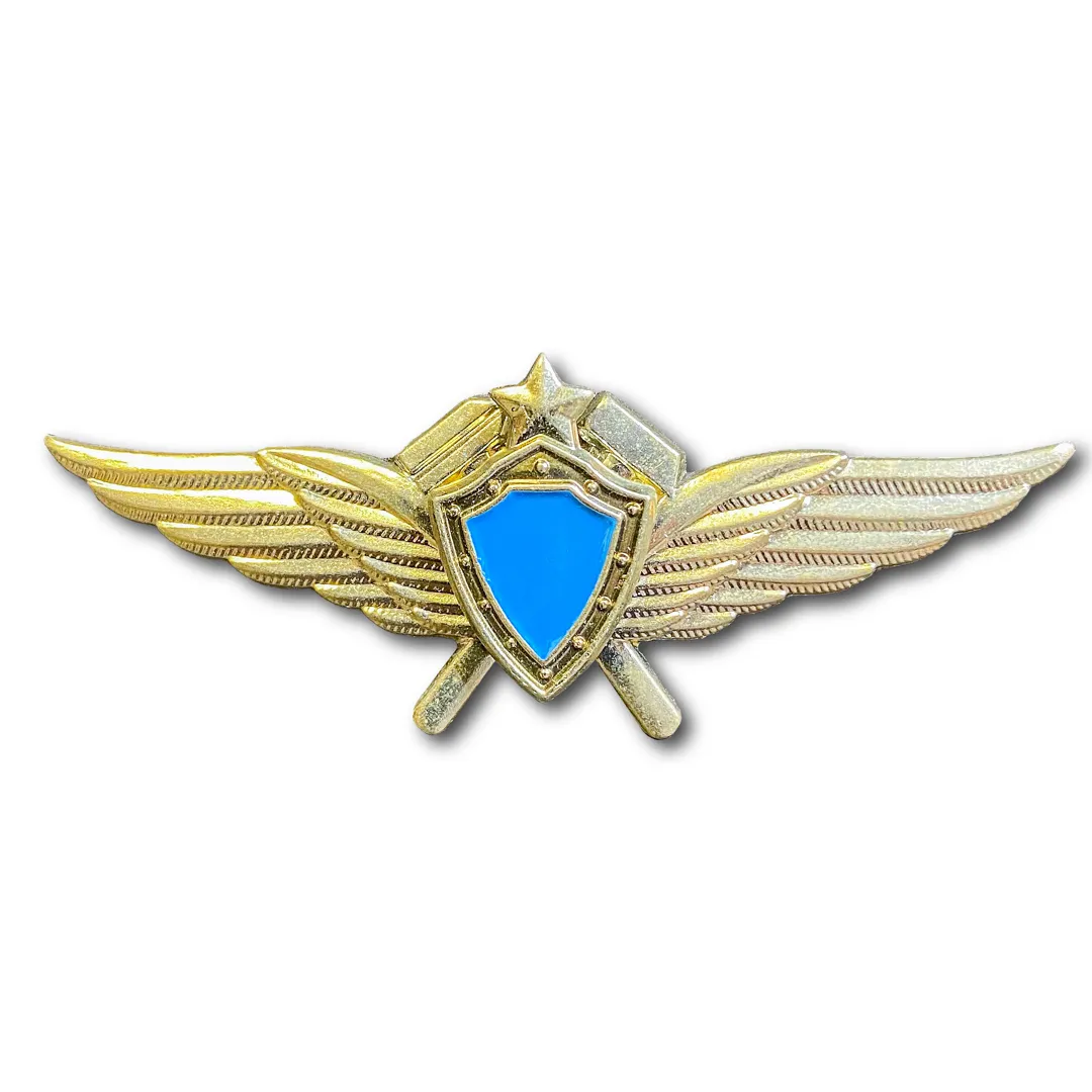 

Знак Нагрудный Летная Классность Техник (Серебристый / Винтовая закрутка)