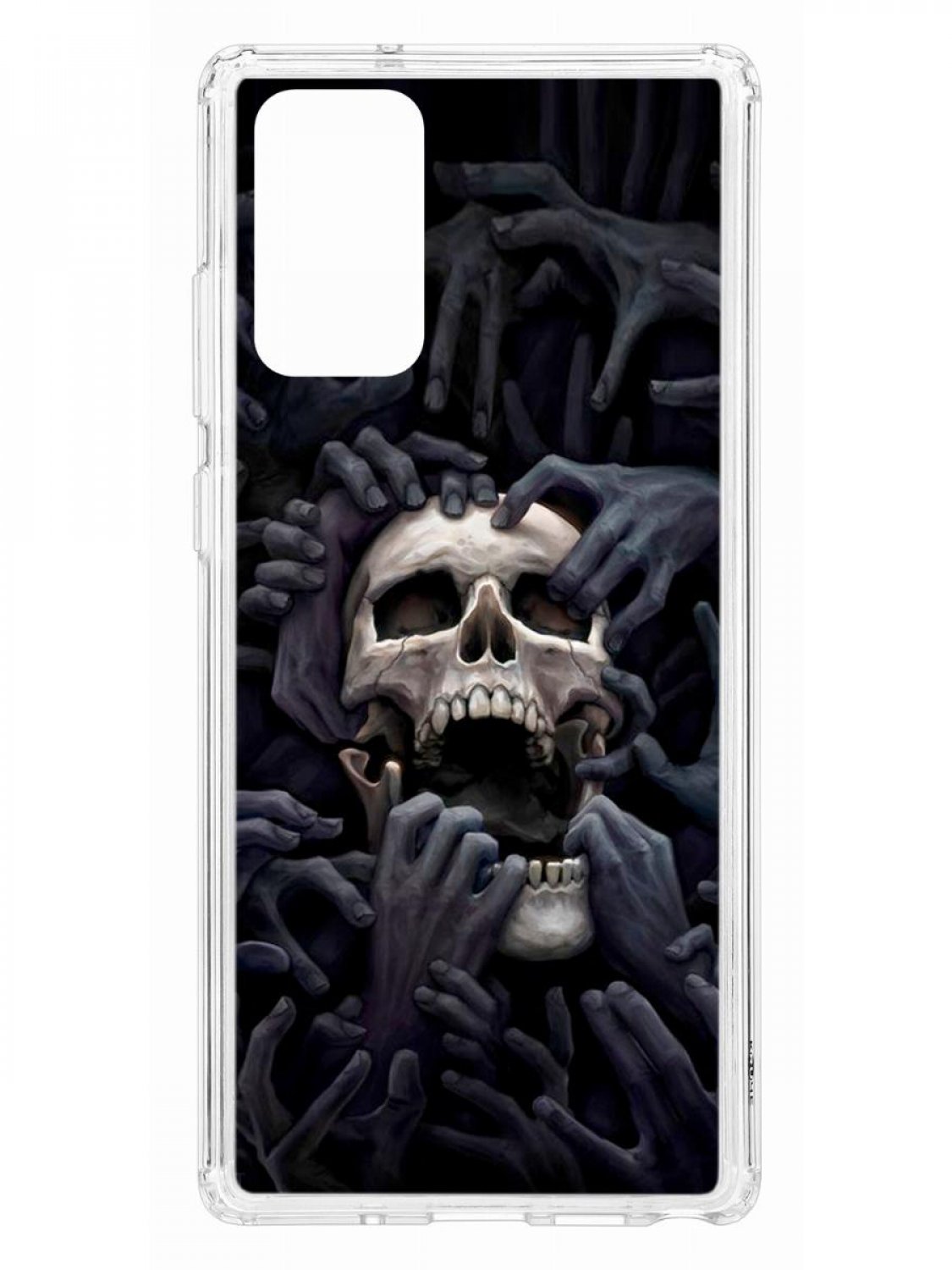 фото Чехол на samsung galaxy note 20 с принтом kruche print skull hands,противоударный бампер кruче