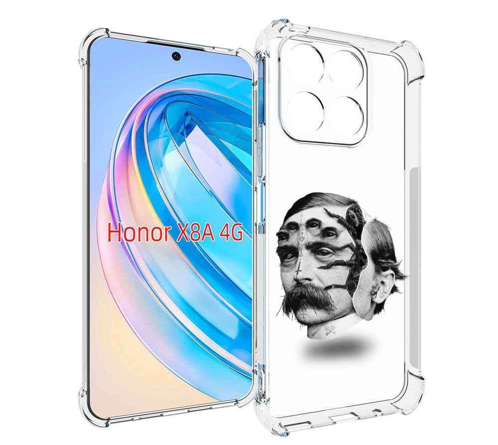 

Чехол MyPads страшное лицо мужчины для Honor X8a, Tocco
