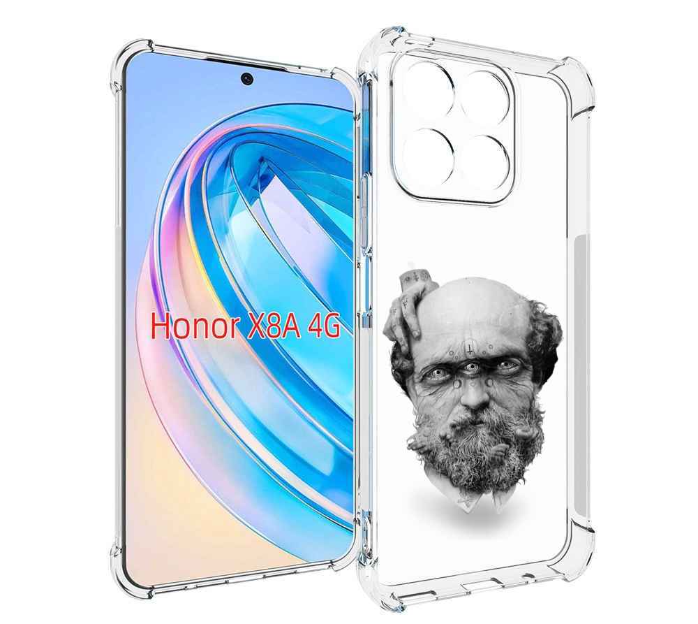 

Чехол MyPads страшный бородатый мужчина абстракция для Honor X8a, Tocco