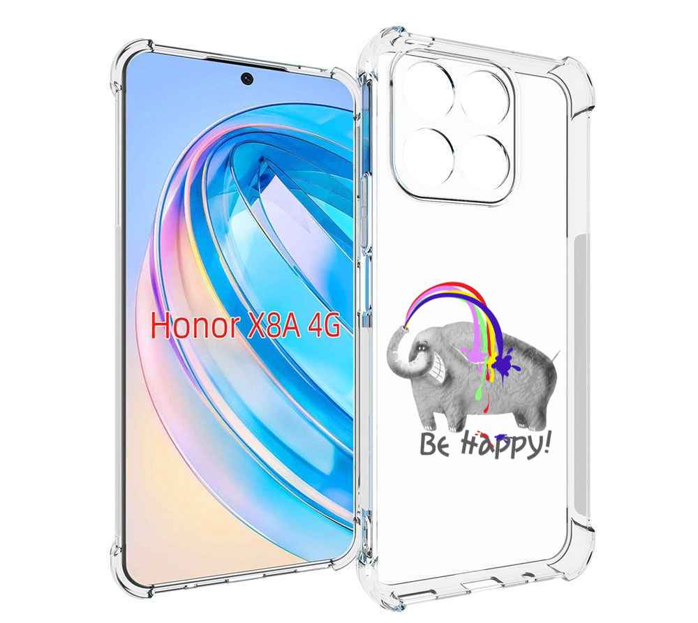 

Чехол MyPads счастливый слон для Honor X8a, Tocco