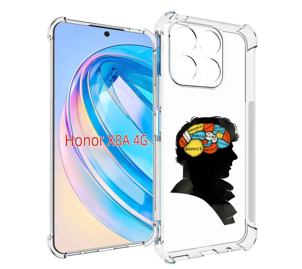 

Чехол MyPads темный рисунок для Honor X8a, Tocco