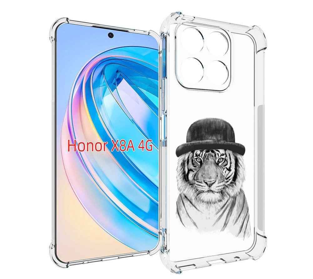 

Чехол MyPads тигр британец для Honor X8a, Tocco