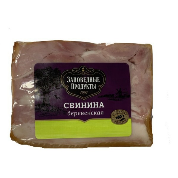 

Свинина копчено-вареная Заповедные Продукты Деревенская 300 г
