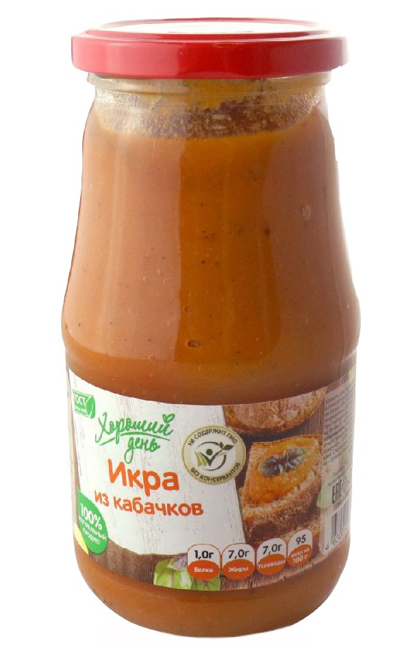 

Икра Хороший день из кабачков 520 г