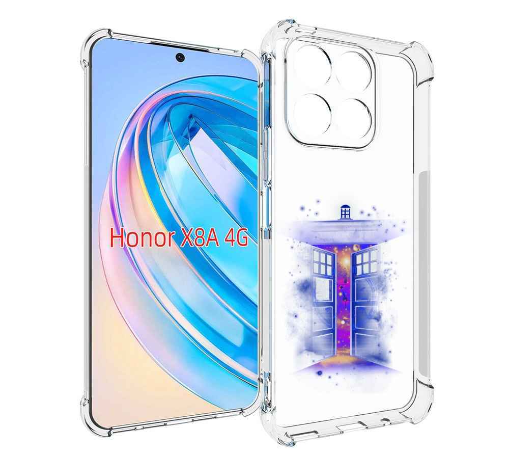 

Чехол MyPads фиолетовый уголок абстракция для Honor X8a, Tocco