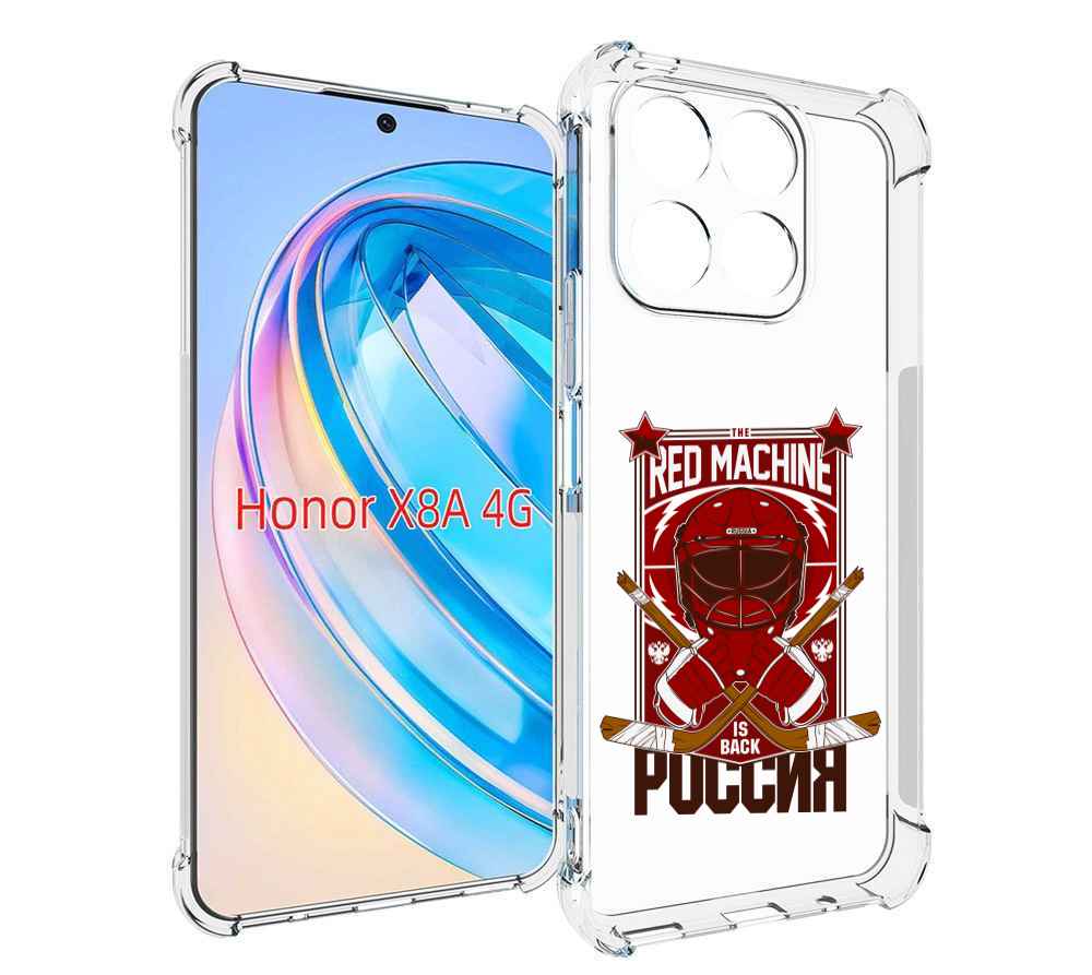 

Чехол MyPads хоккей россия для Honor X8a, Tocco
