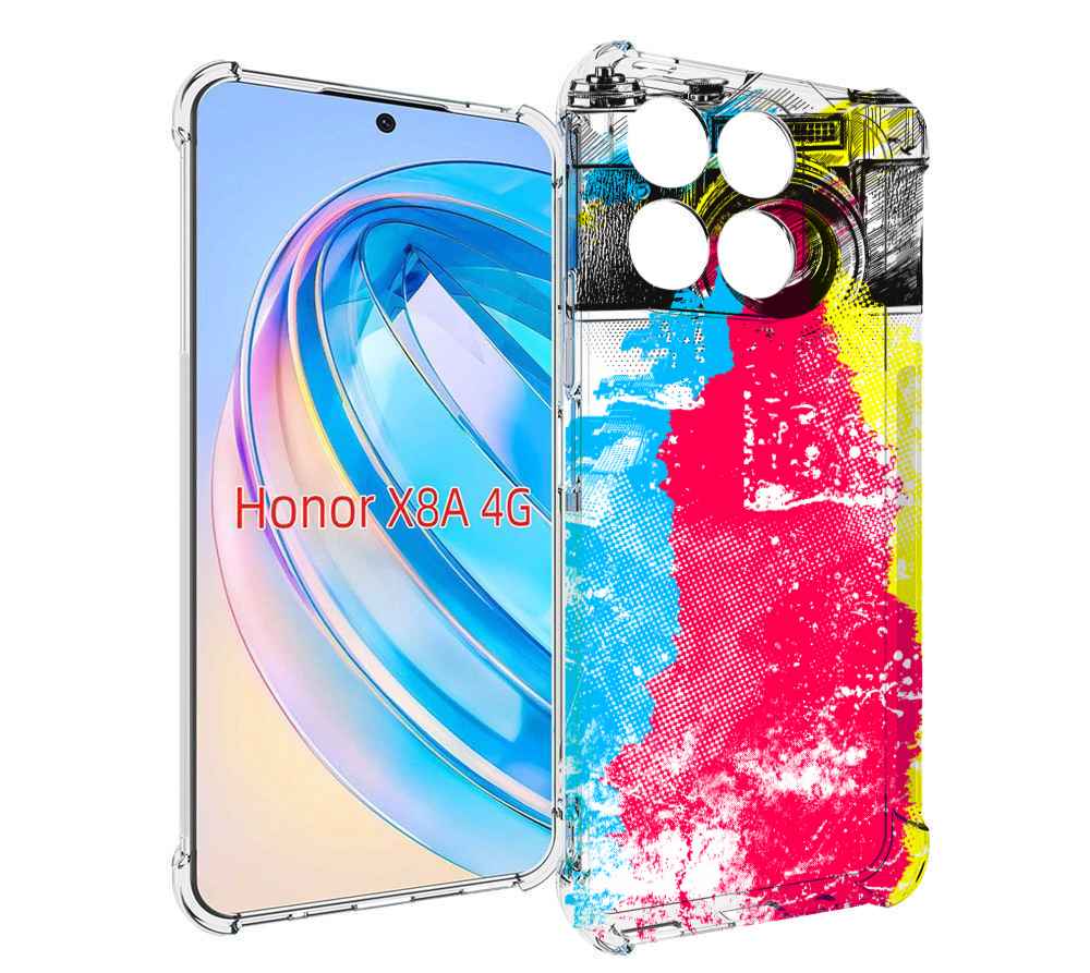 

Чехол MyPads цветной фотоаппарат для Honor X8a, Tocco