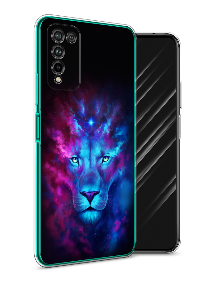 

Чехол Awog на Honor 10X Lite "Космический лев", Голубой, 6104650-1
