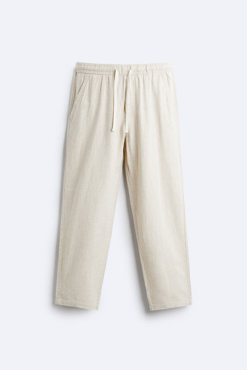 

Брюки мужские ZARA 04432445 бежевые XL, Бежевый, 04432445
