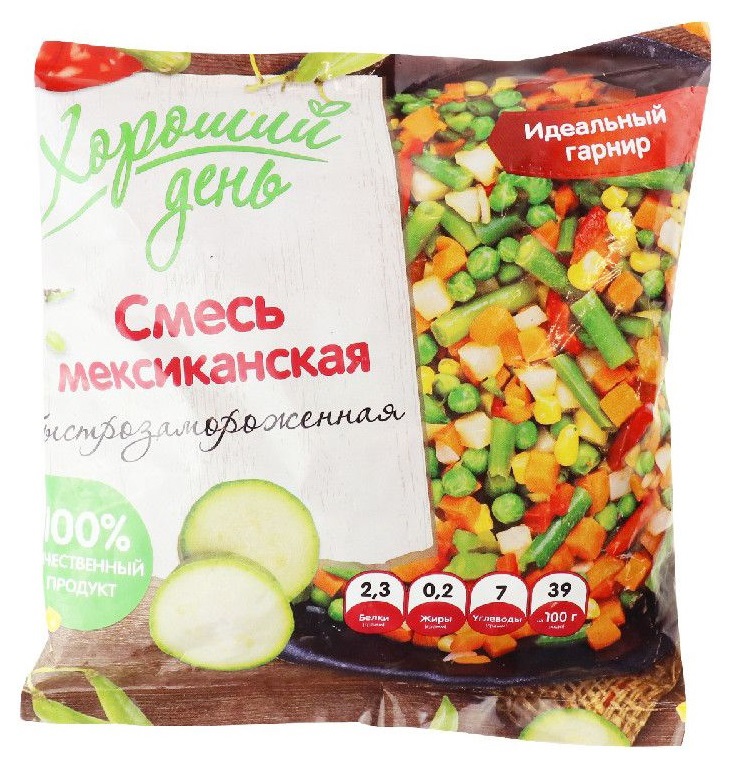 

Мексиканская смесь Хороший день быстрозамороженная 380 г
