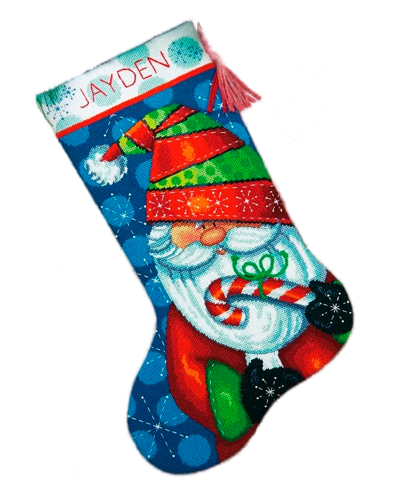 

Набор для вышивания гобелен Sweet Santa Stocking, Сладкий Санта, Чулок, 71-09154