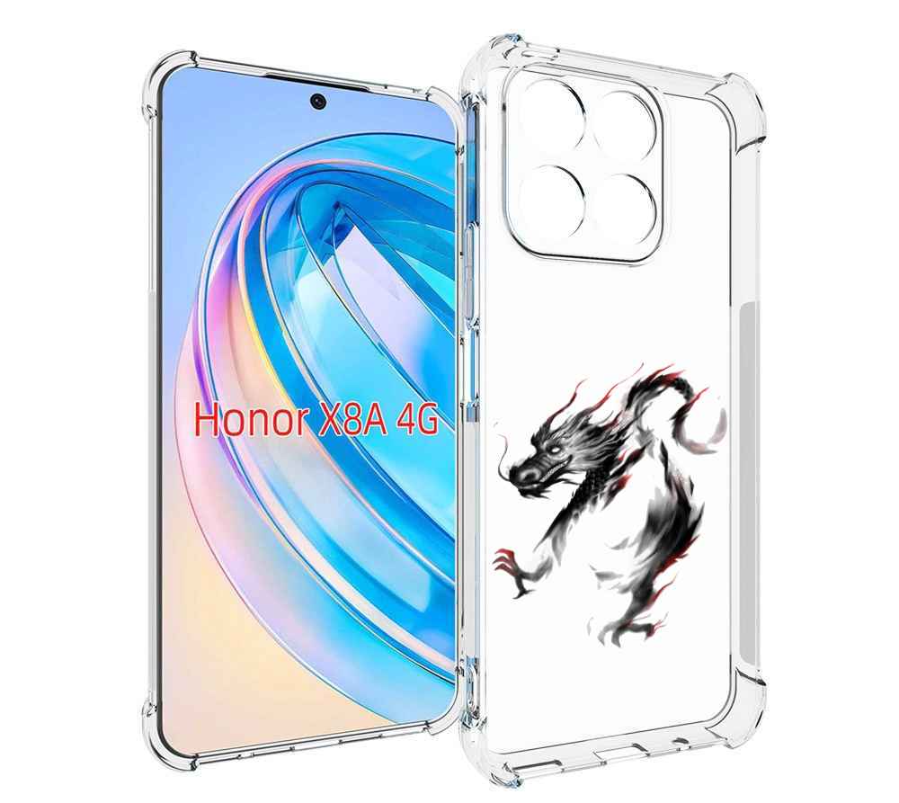 

Чехол MyPads черный дракон для Honor X8a, Tocco