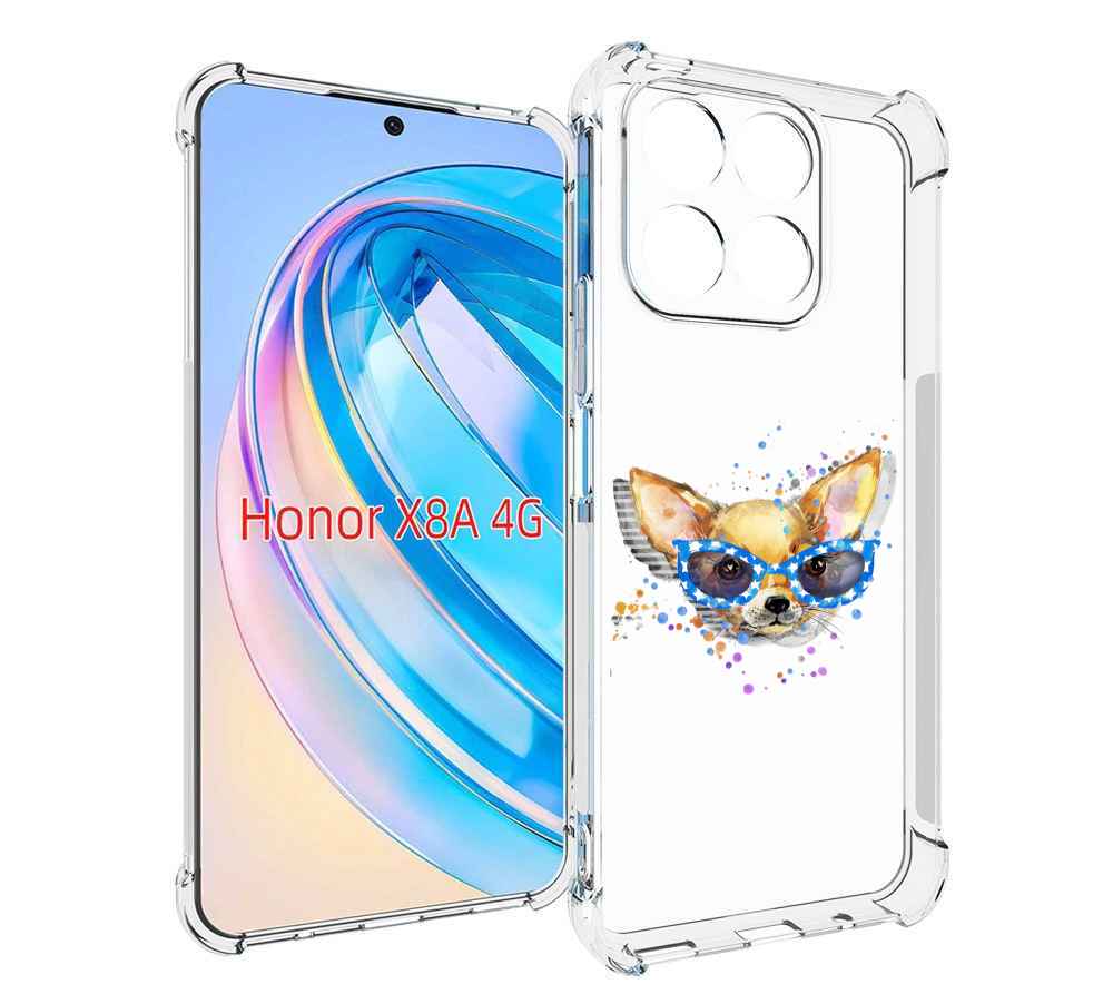 

Чехол MyPads чихуа-хуа в очках для Honor X8a, Tocco