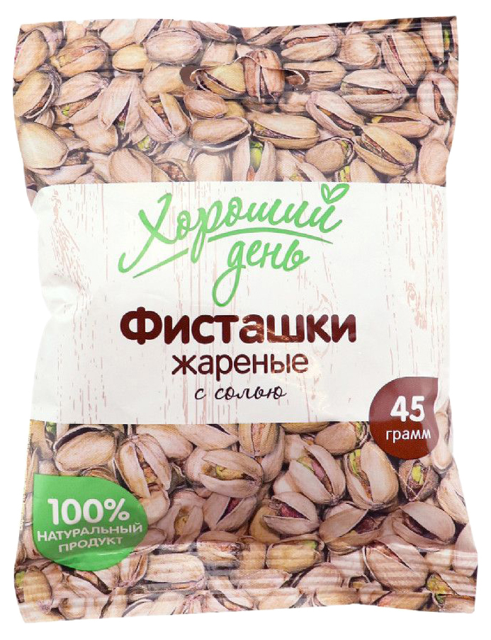 

Фисташки Хороший день жареные неочищенные соленые 45 г