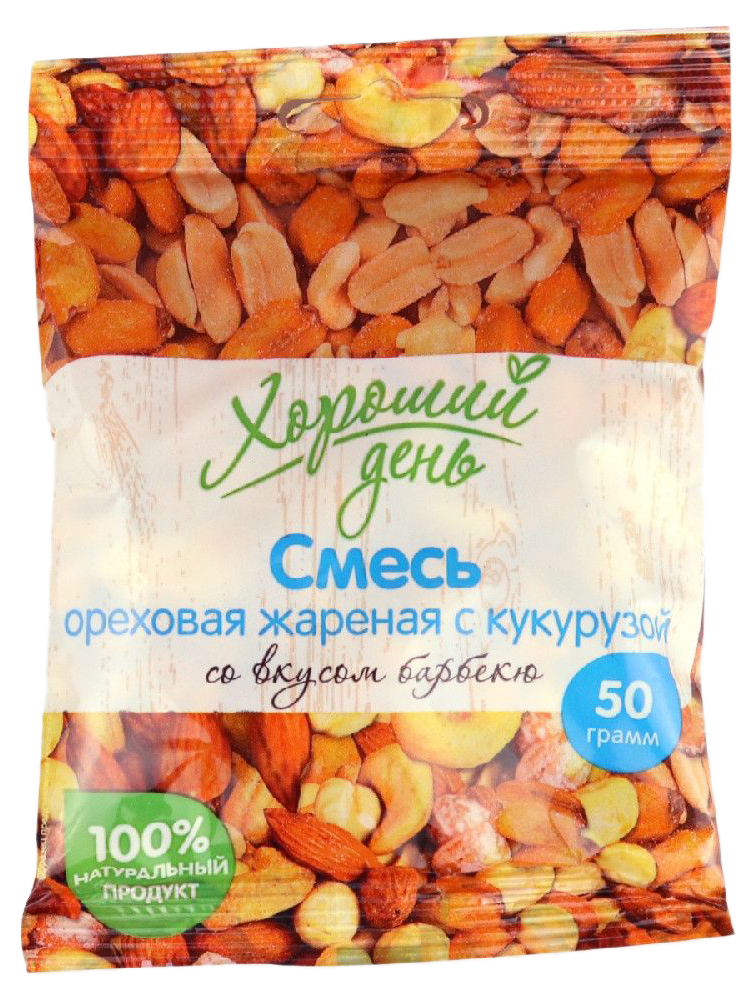 

Ореховая смесь Хороший день со вкусом барбекю 50 г