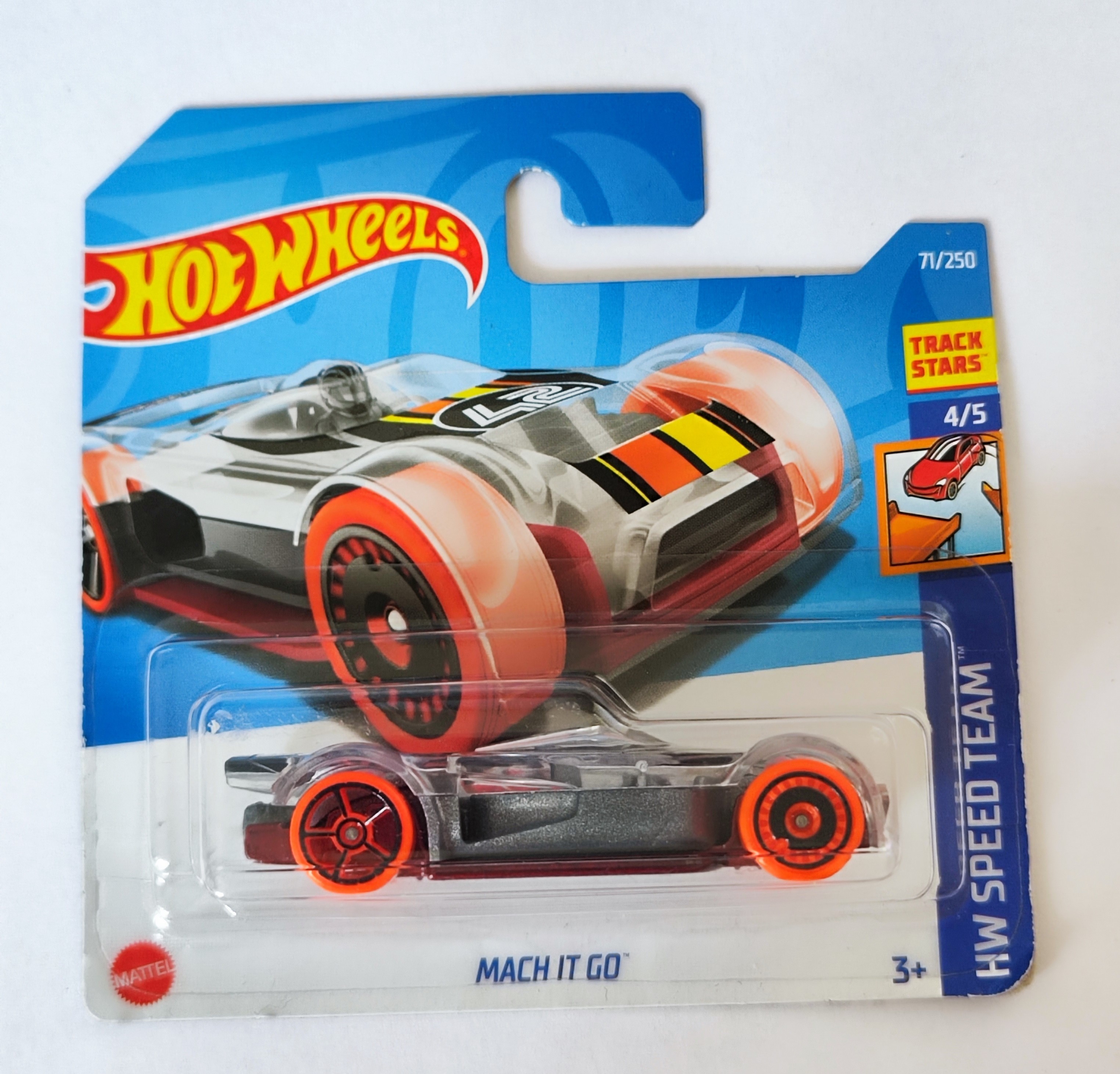 

Машинка базовой коллекции Hot Wheels MACH IT GO серая 5785/HCW90, Оранжевый;серый, 5785/HCW90