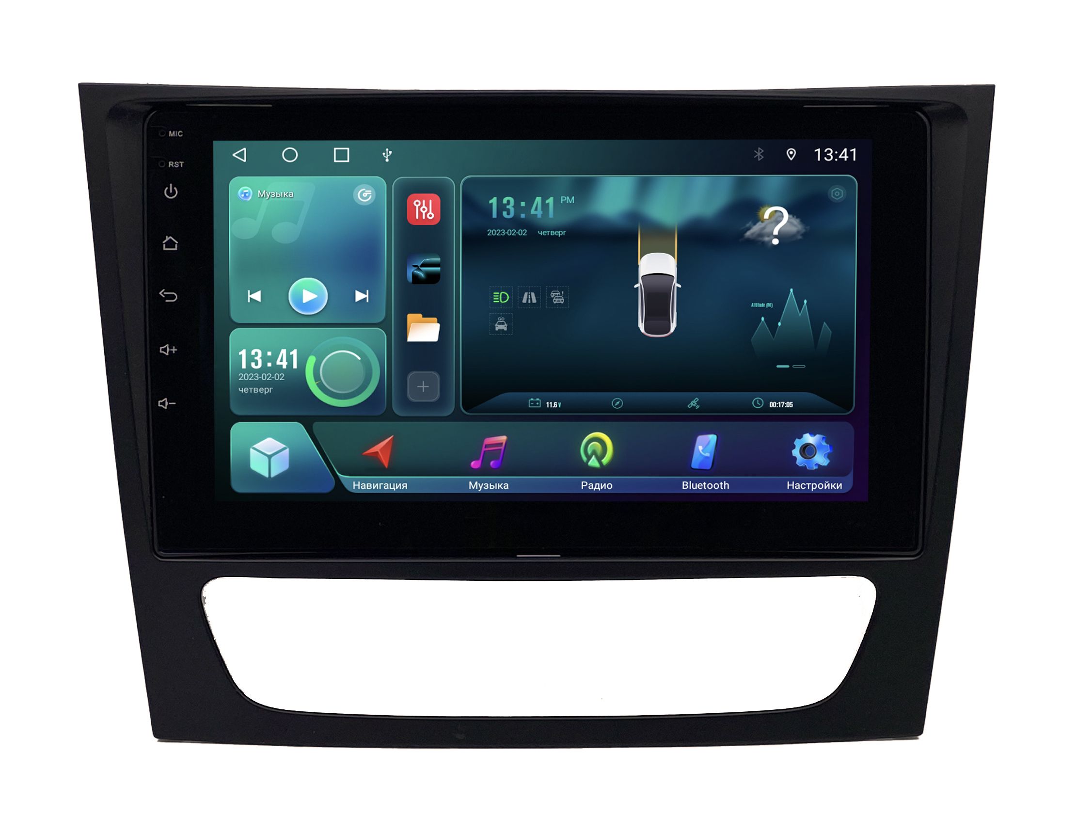 Штатная магнитола ANDROID Mercedes-Benz E Class W211 S211 (2002-2010) , Android 12, 8/128