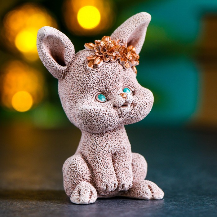 

Фигура "Зайка Мария" бежевая, 7х5х5см