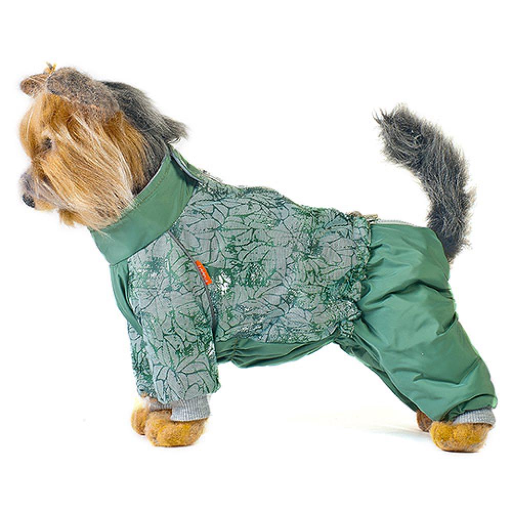 фото Комбинезон для собак happy puppy грин спринг, унисекс, зеленый, 2, длина спины 24 см