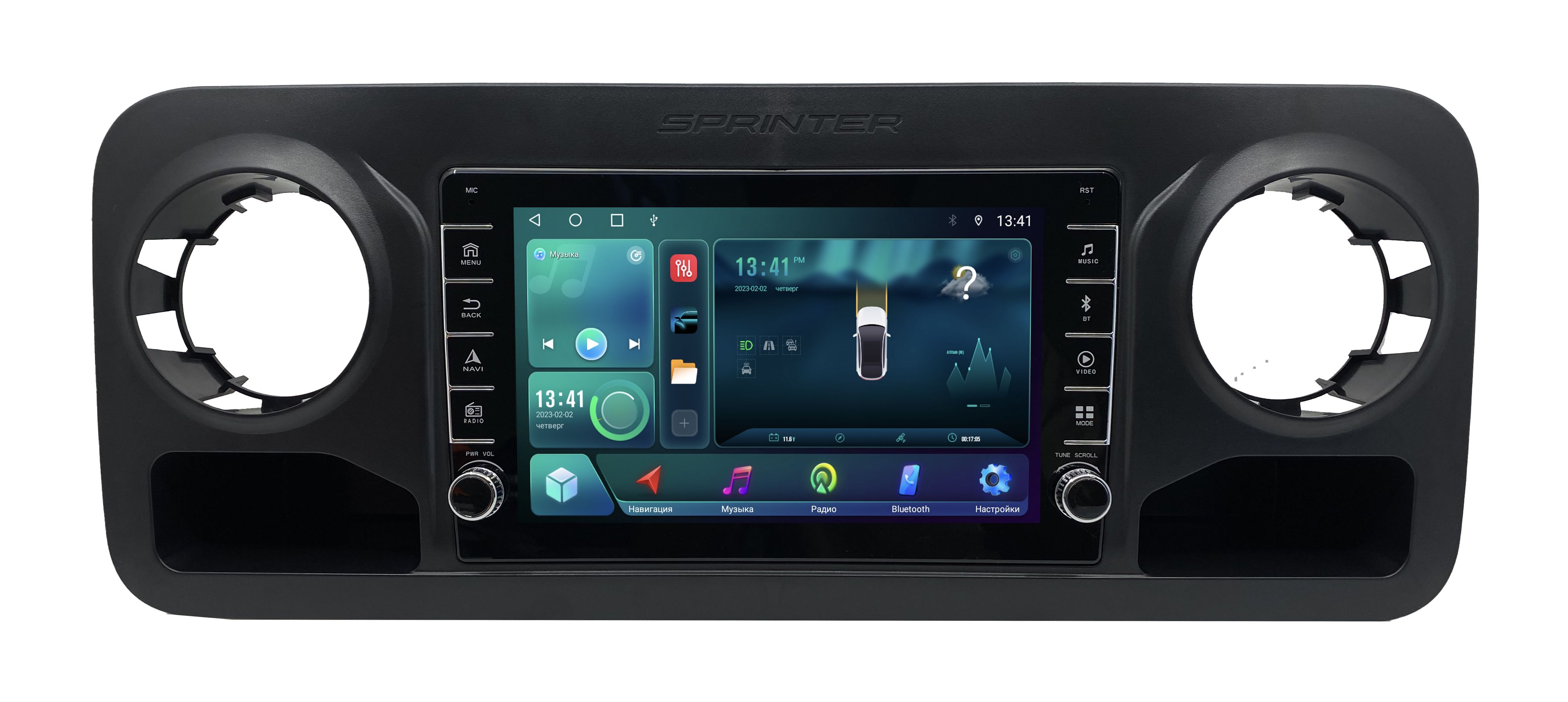 Штатная магнитола ANDROID Mercedes-Benz Sprinter W907910 2018-2023 Android 12 232 G 2381400₽