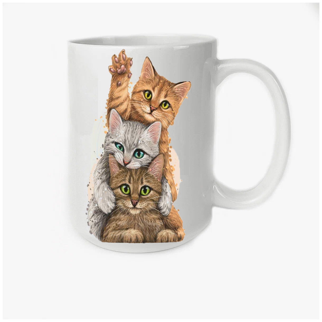 

Кружка CoolPodarok Животные.Три кошки