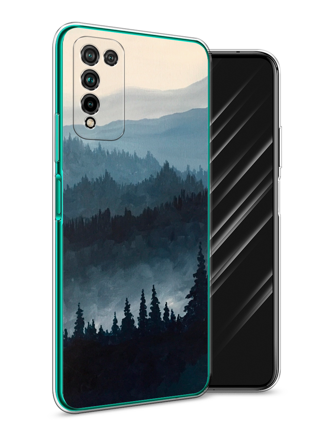 

Чехол Awog на Honor 10X Lite "Туманные горы", Бежевый;серый;черный, 6104650-4