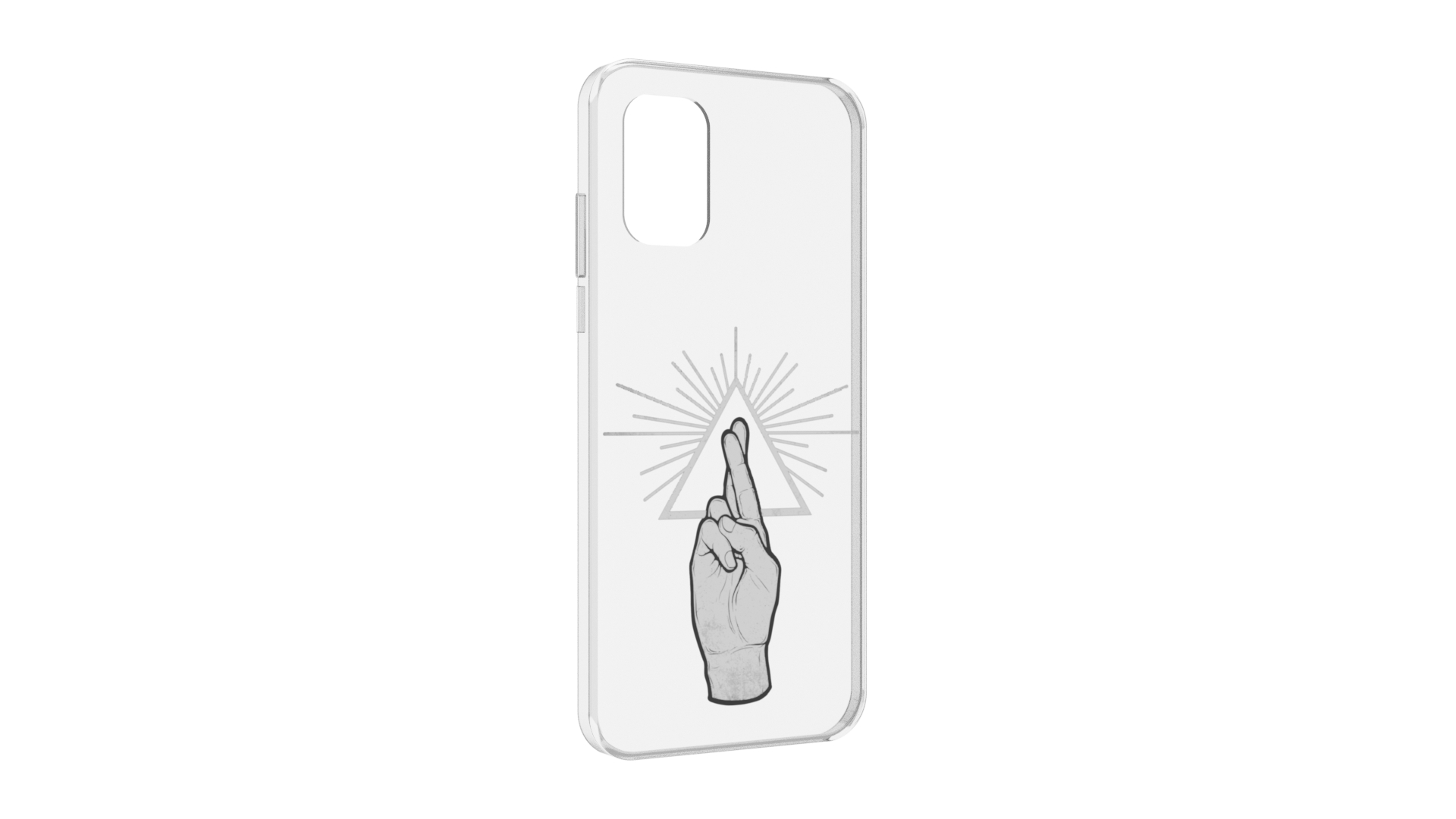 Чехол задняя-панель-накладка-бампер MyPads черно белая рука для Nokia G21 противоударный